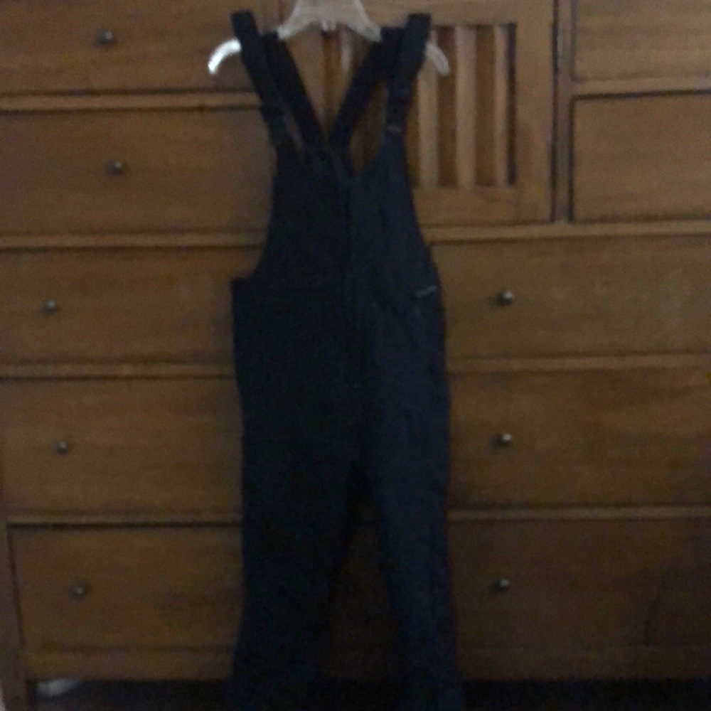 Ski Gear black kids ski overalls, size small